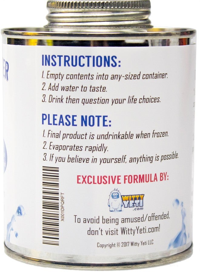 Witty Yeti Dehydrated Water 16oz Can. New Formula! Essential Camping & Survival Supply. Funny Gag Gift & Adult Stocking Stuffer for Men & Women. Hilarious Novelty & Practical Joke. - Image 3
